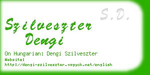 szilveszter dengi business card